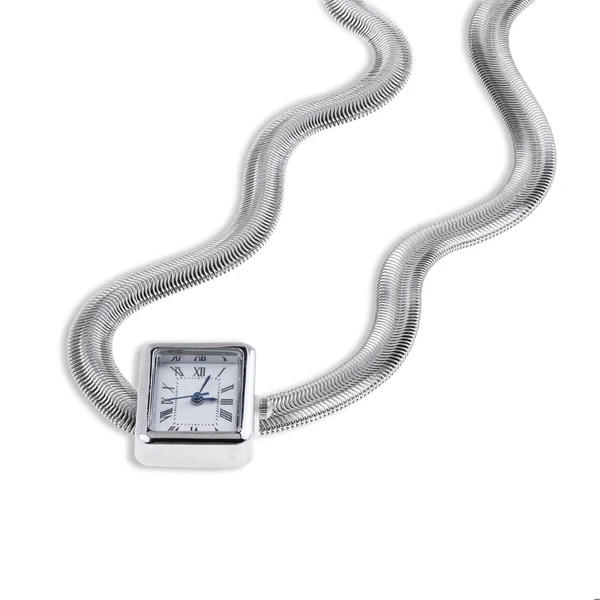 Collar panza de vibora colgante de reloj rectangular 40-45cm