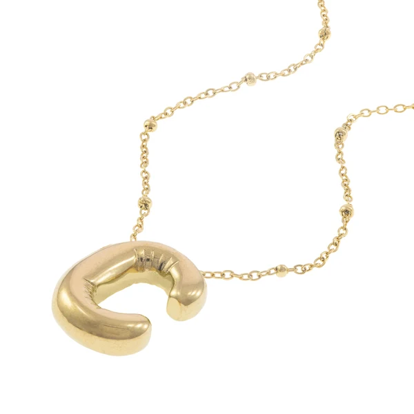 Collar con letra tipo globo 45cm
