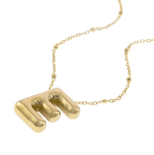 Collar con letra tipo globo 45cm