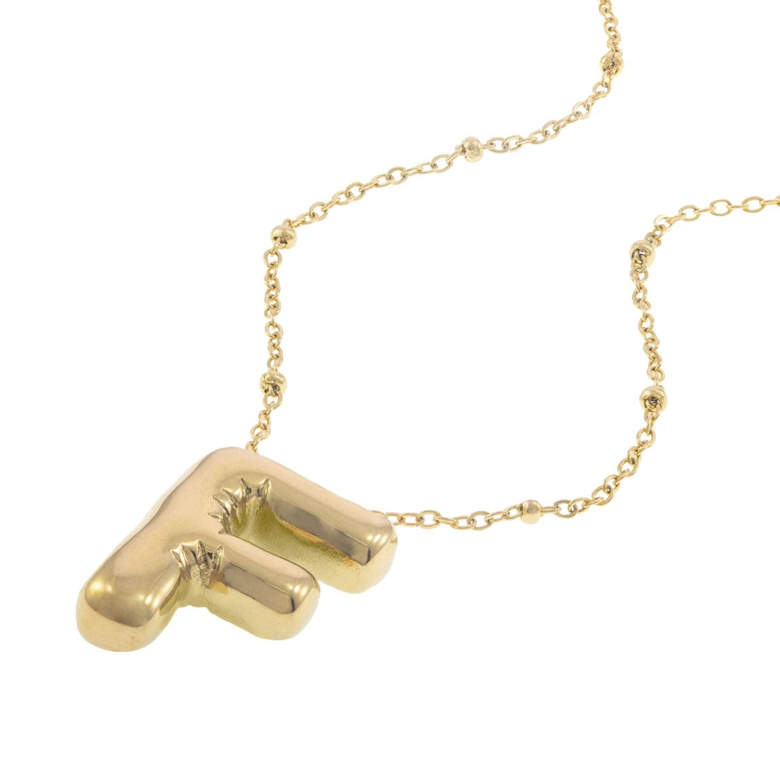 Collar con letra tipo globo 45cm