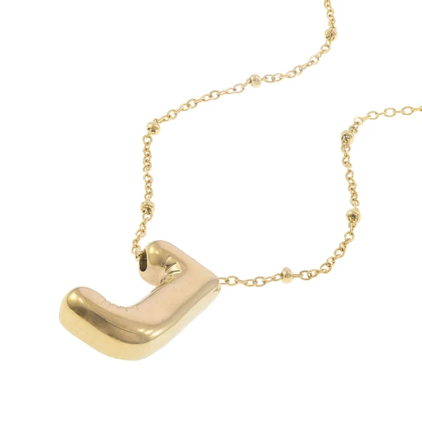 Collar con letra tipo globo 45cm