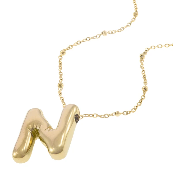 Collar con letra tipo globo 45cm