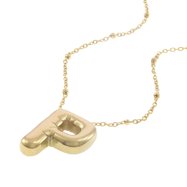 Collar con letra tipo globo 45cm