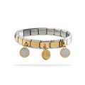 Brazalete ajustable italiano dijes colgantes Medalla San Benito 9mm