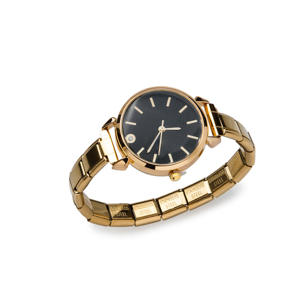 Reloj ajustable eslabon italiano caratula redonda 29mm