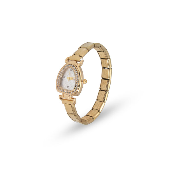 Reloj ajustable eslabon italiano caratula de gota 24mm