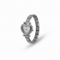 Reloj ajustable eslabon italiano caratula de corazon 24mm
